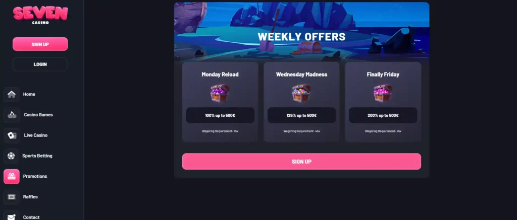 seven casino no deposit bonus